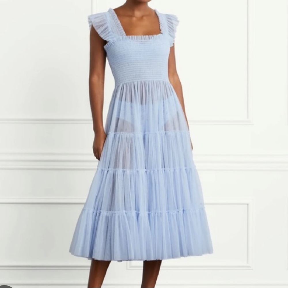 Hill House Light Blue Tulle Nap Dress Size M